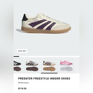 Adidas Predator Sneakers - Cream and Purple